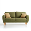 Zielona sofa dwuosobowa z tapicerką poliestrową 160 x 85 x 86 cm